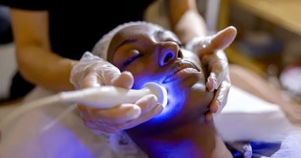 60 Minute Luxury Glow Facial With 15 min Therapeutic  Massage and Red-Light Therapy - Advanced hair care and wellness spa