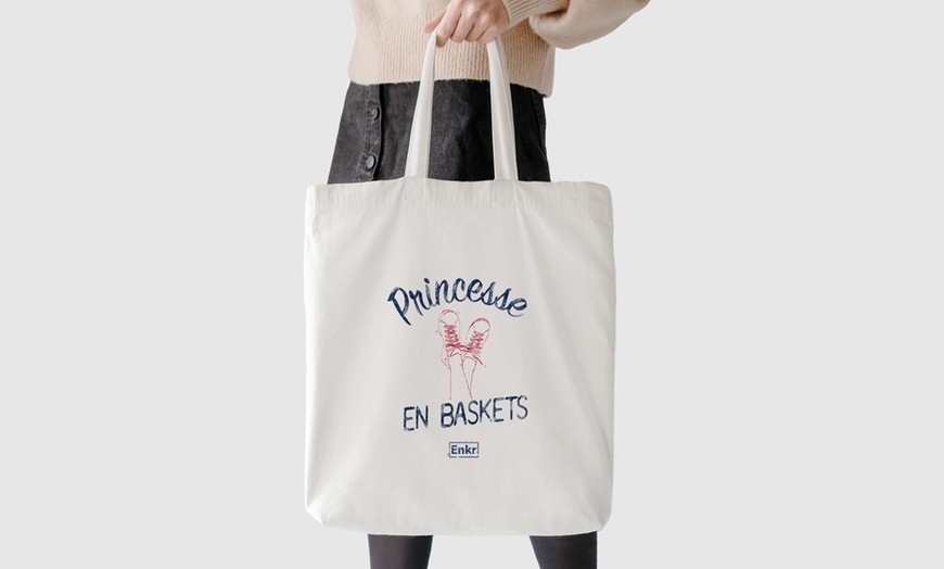Image 4: Totebag à message personnalisé