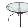 Image 2: Outdoor Rippled Tempered Glass Coffee Table with 4 Styles