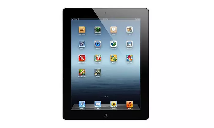 Apple iPad 4 16GB or 32GB WiFi Tablet (Scratch & Dent) with MFi-Certified Lightening Cable and Generic Power Adapter - Primary Image
