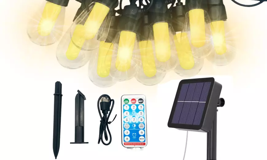 Image 2: Guirlande lumineuse avec 10 ampoules LED étanches IP44