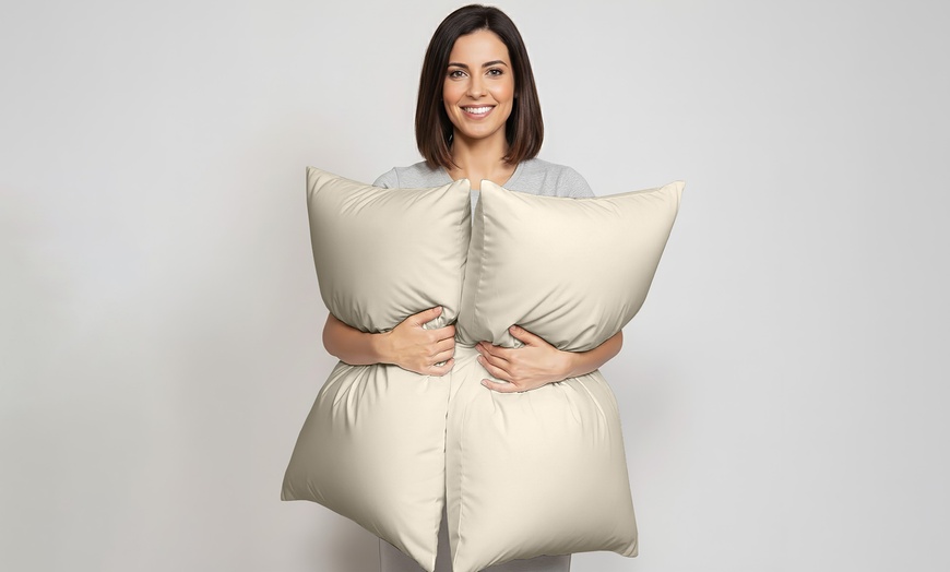 Image 17: Coppia di federe in 100% cotone certificato