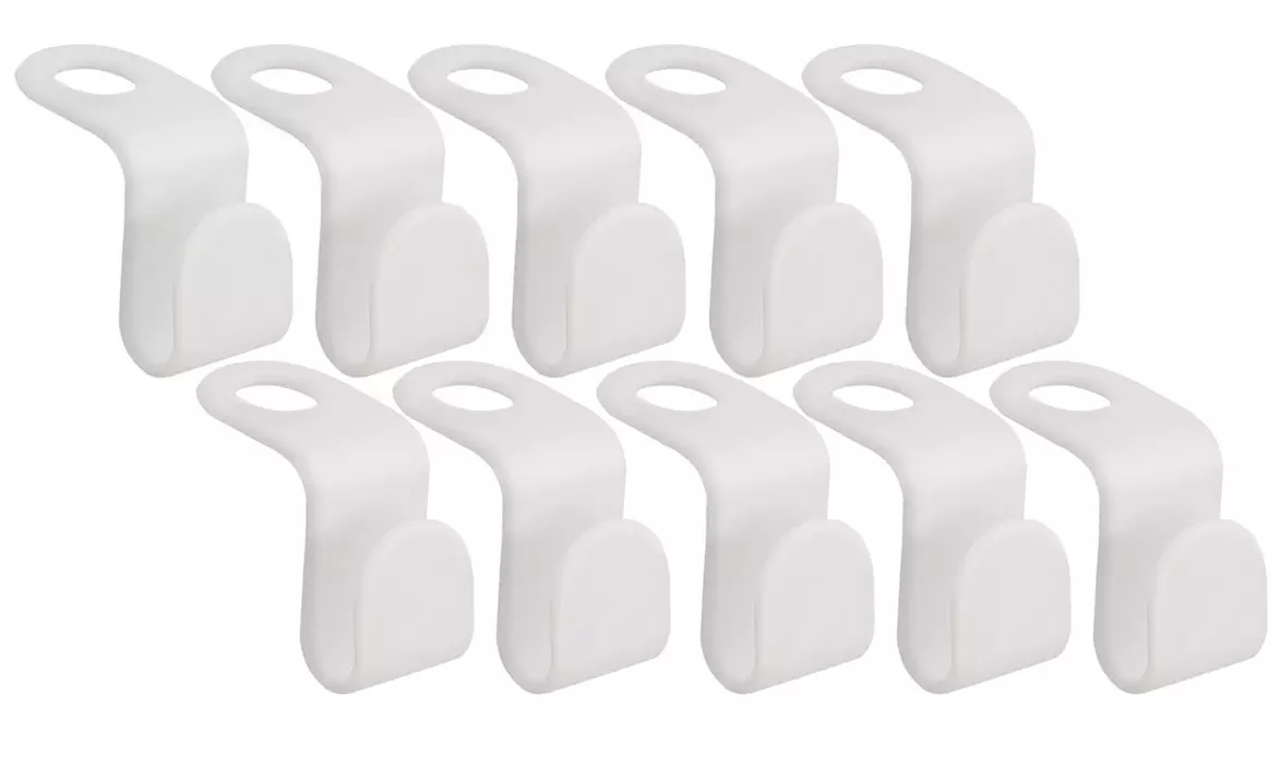 Four-Pack of Space Saving Clothes Hanger Connector Hooks