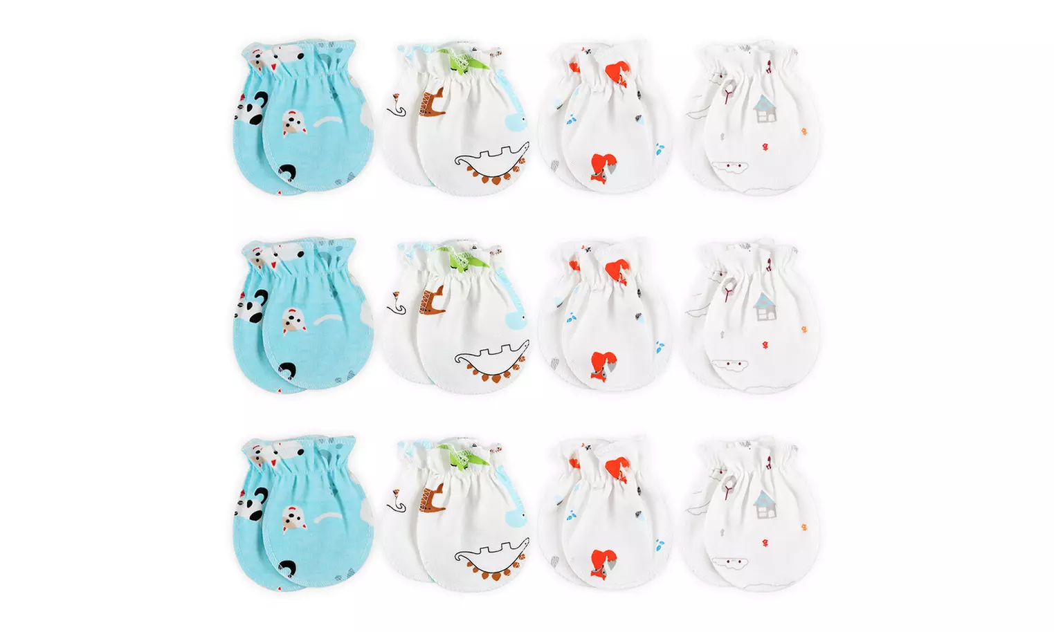 Baby Anti Scratching Soft Cotton Gloves Newborn Protection Face Scratch Mittens