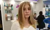 Haircut w/ Blowout, Touch-up or Balayage w/ Treatment, Partial Highlights or Brazilian Keratin ( Up to 54% Off )