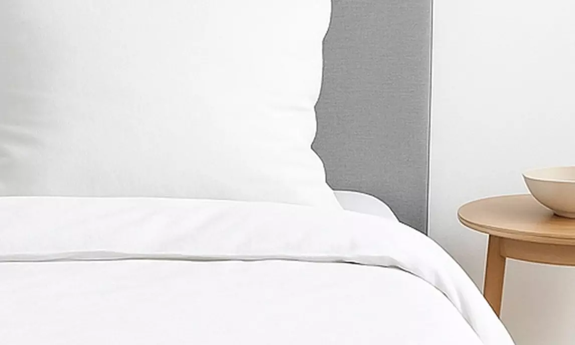 Parure de lit "Uni" micro lavée