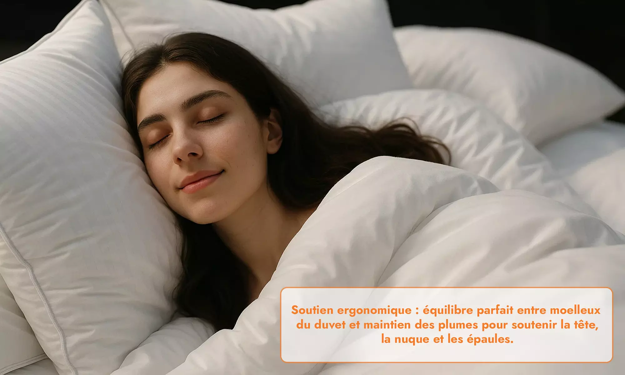 Oreillers, Plumes Palace, Plumes et duvet, Sampur