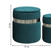 Image 15: Poufs en velours de luxe avec espace de rangement