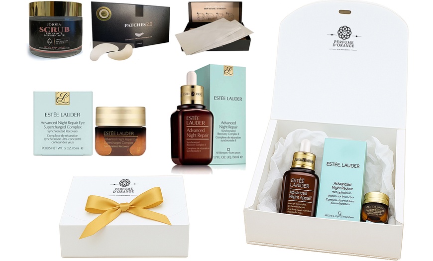 Image 2: Set Regalo Esclusivo Estee Lauder Advanced Night Repair (Siero Viso e/o Occhi) + Maschera Scrub Purificante e patch occhi MCD 