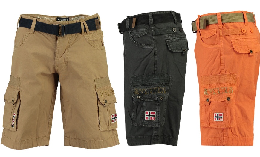 Image 1: Geographical Norway Cargo Shorts