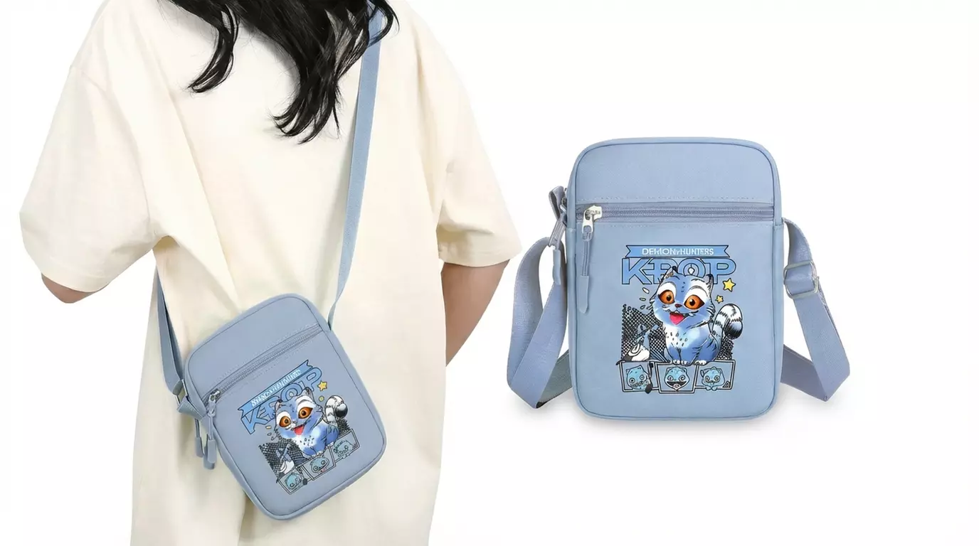 Cartoon-Inspired Print Phone Pouch Crossbody Purse