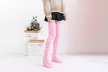 Women Warm Winter Knitted Socks Over Knee Long Thigh High Boot Stockings - Second Medium