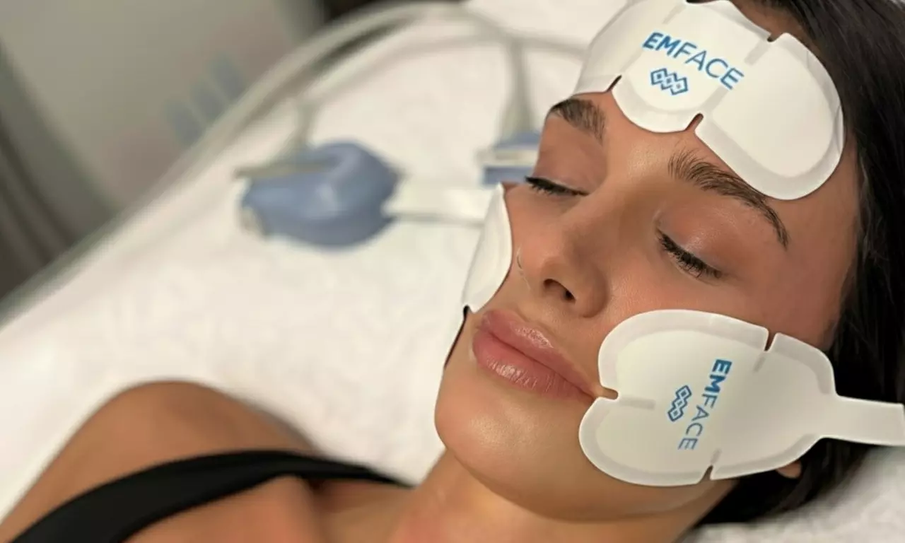 1 o 3 sesiones de estimulación electromagnética facial efecto lifting