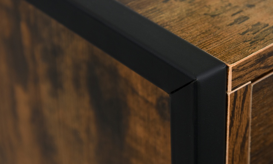 Image 13: HOMCOM Three Drawer Chest of Drawers