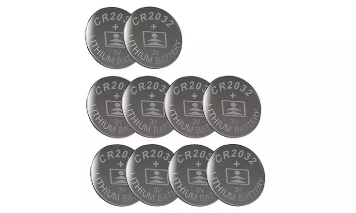 10 Pack: CR2032 3V Lithium Battery - Primary Image