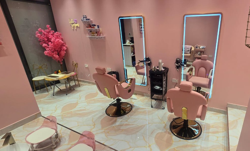 Image 1: Classic, Gelish Manicure or Pedicure, Morroccan Hand Spa, & More