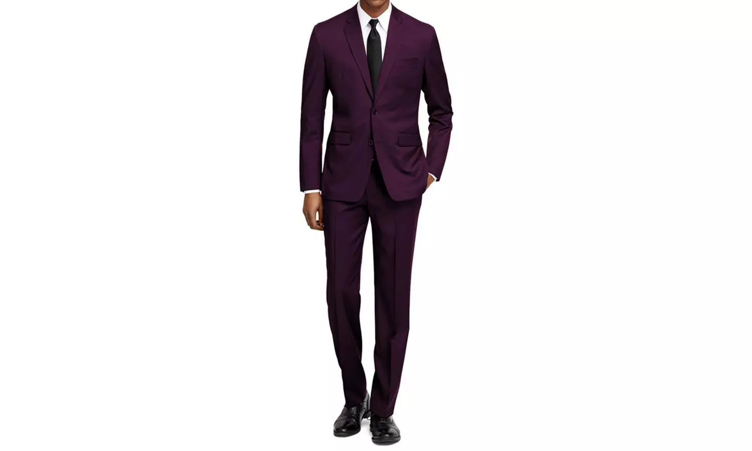 Braveman Men's Slim Fit Solid Suit (2-Piece) - Second Medium