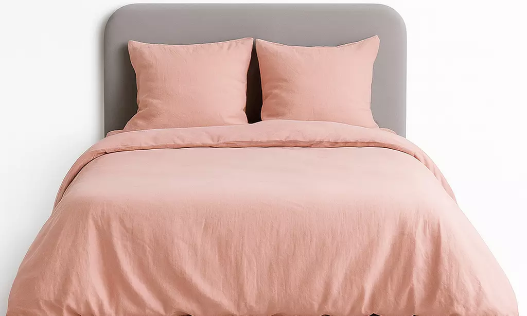 Parure de lit "Uni" micro lavée