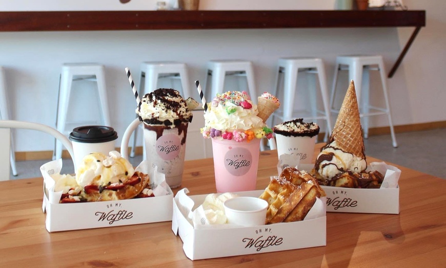 Image 3: Milkshake + Waffle at Oh My, Waffle