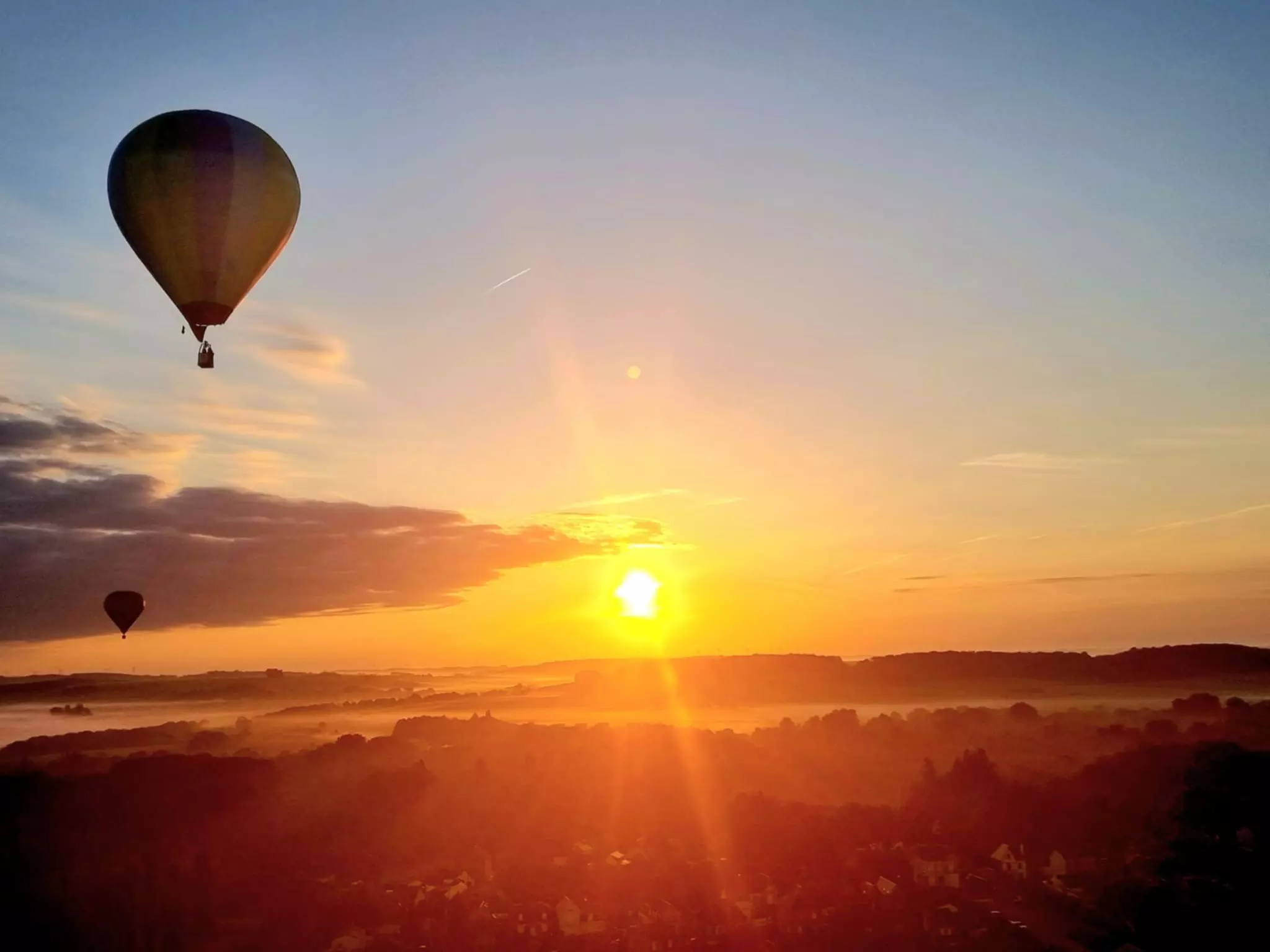 Belgique vue du ciel avec Ballonvaarten Dirk Lyssens