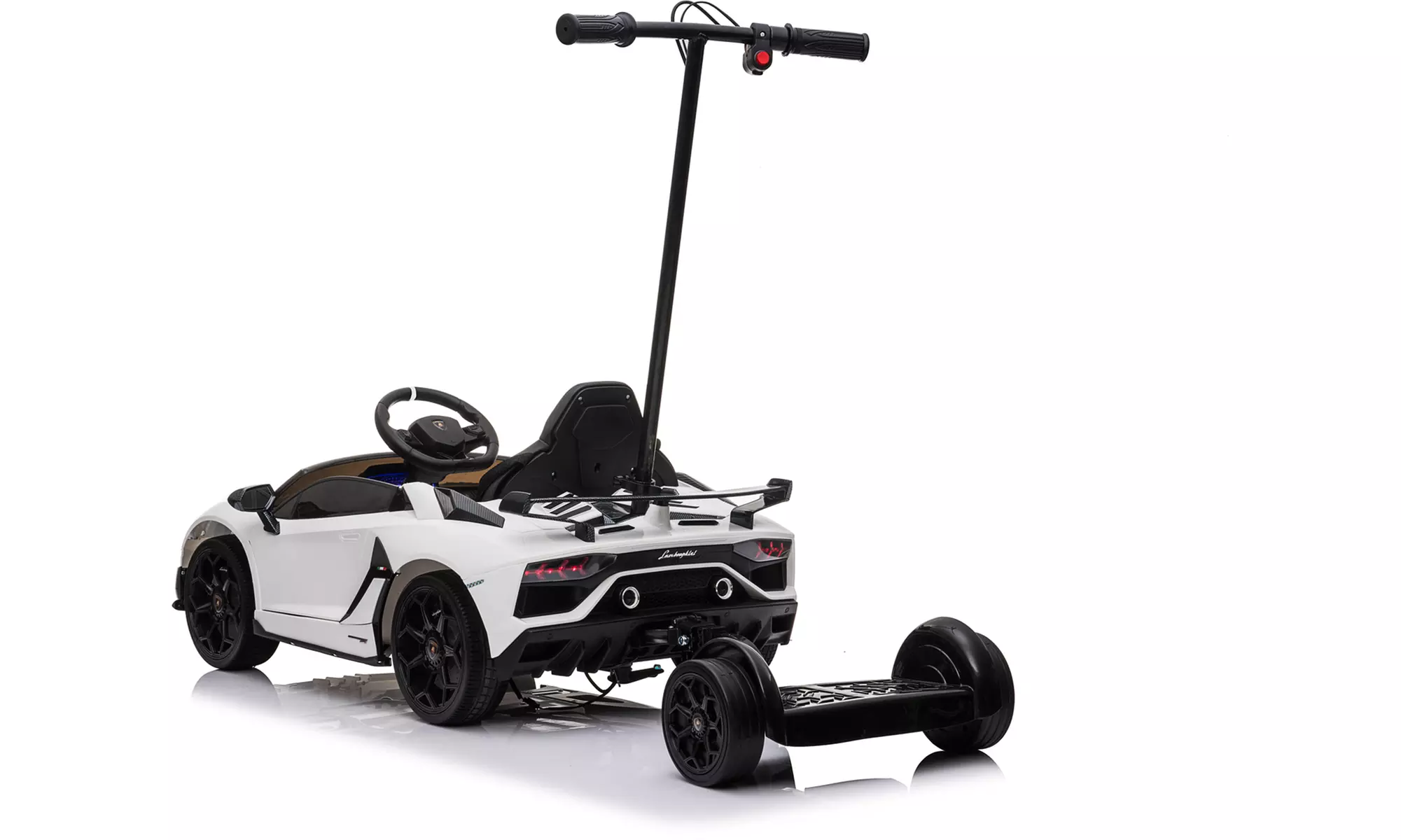 Coche eléctrico infantil Lamborghini Aventador blanco de 12 V de Injusa - Image 4