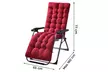 Chaise pliante avec coussin et dossier inclinable, coloris au choix, livraison offerte - Image 3