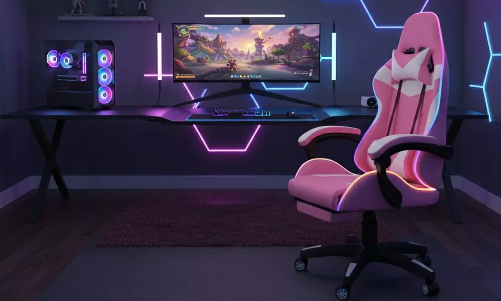 Sedia da gaming con LED RGB