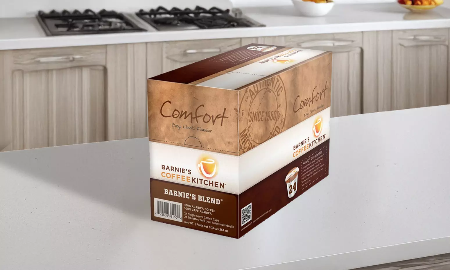 Barnie's Cafe Blend Coffee Single Serve Cups, 48 or 96 Count