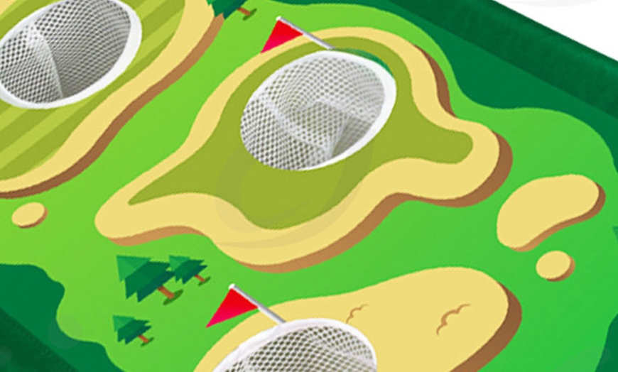 Image 5: Adjustable Indoor & Outdoor Kids’ Golf Set with Clubs & Practice Holes