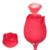 Image 9: 2 in 1 Rose Sucking Vibrator