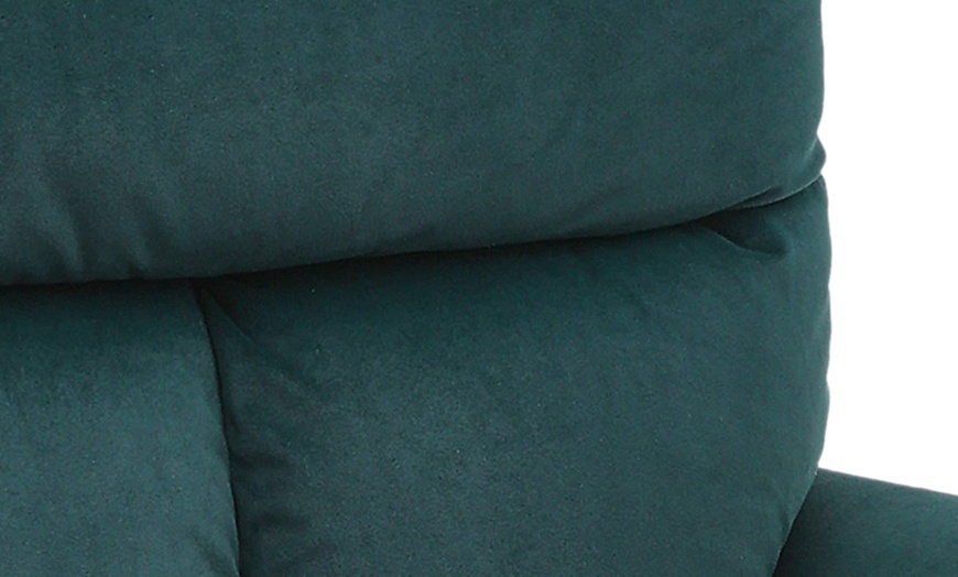 Image 5: Living And Home Velvet Swivel Armchairs