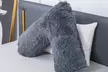 Soft and Fluffy V-Shape Fleece Pillow in choice of colours - Image 6