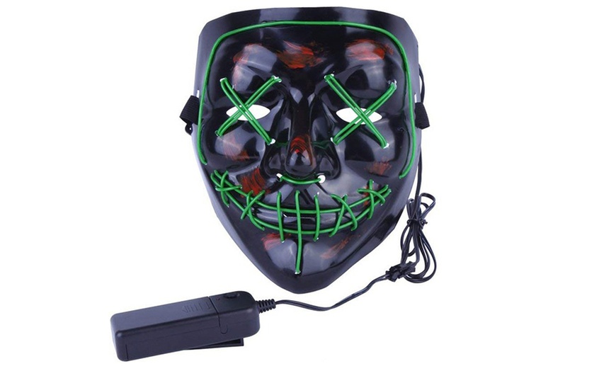 Image 23: Halloween LED Purge Mask Light Up Funny Masks
