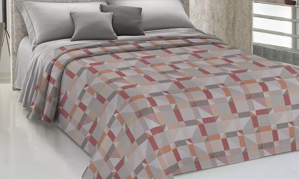 Copriletto Pensieri Delicati 100% cotone Made in Italy