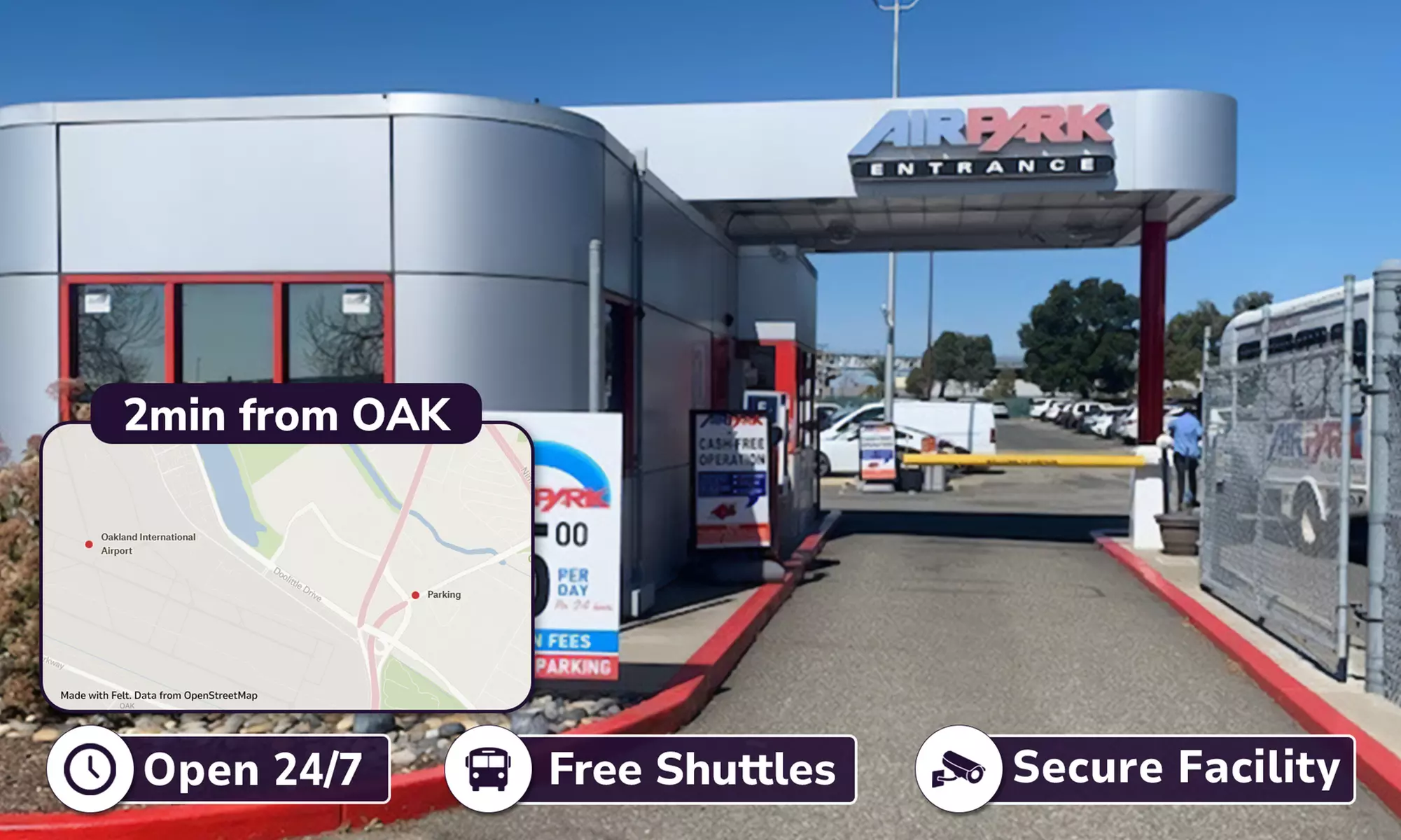 Airport Parking for Up to 5, 7, 10 Days with Up to 20% Off
