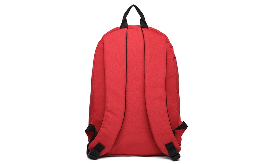 Image 27: Mochila escolar con correas acolchadas y múltiples bolsillos