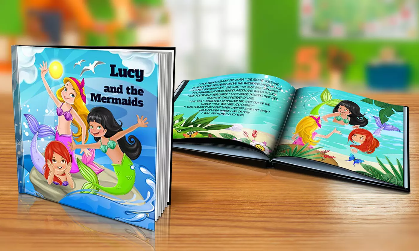 Personalized Kids Mermaid or Tractor Books from Dinkleboo (Up to 75% Off). Three Options Available. - Second Medium