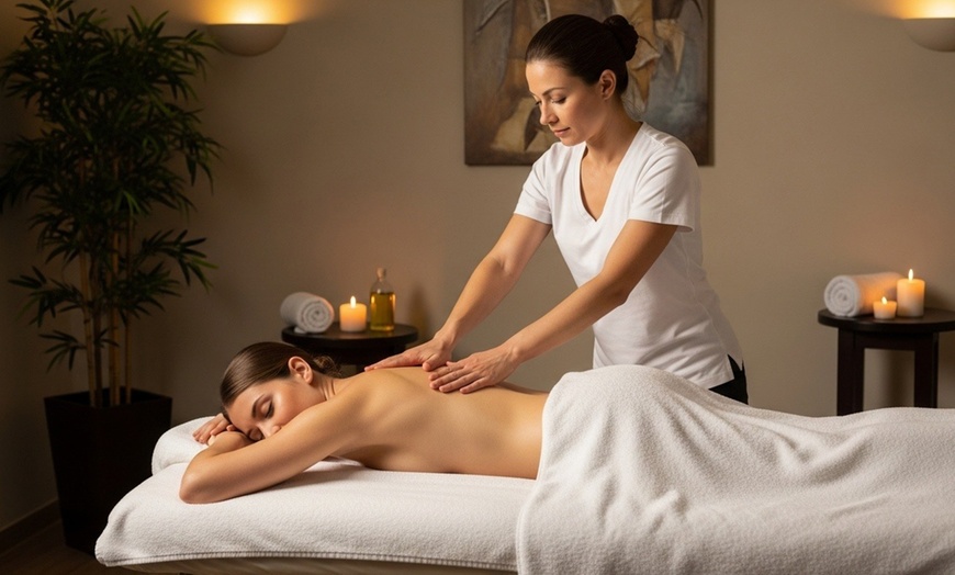 Image 2: Relax with Full-body Detox Lymphatic Massage, Facial, Sauna, & More  