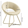 Image 4: Fauteuil rond en velours
