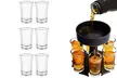 6 Shot Liquor Dispenser/Holder Set with 6 Shot Acrylic Glasses - Second Medium