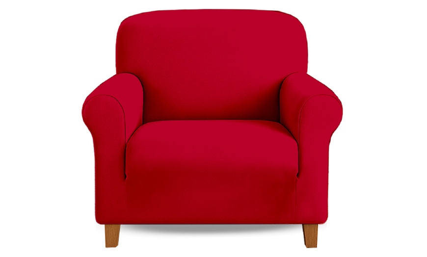 Image 21: Water-Resistant, Elegant Velvet Sofa Cover in Various Sizes