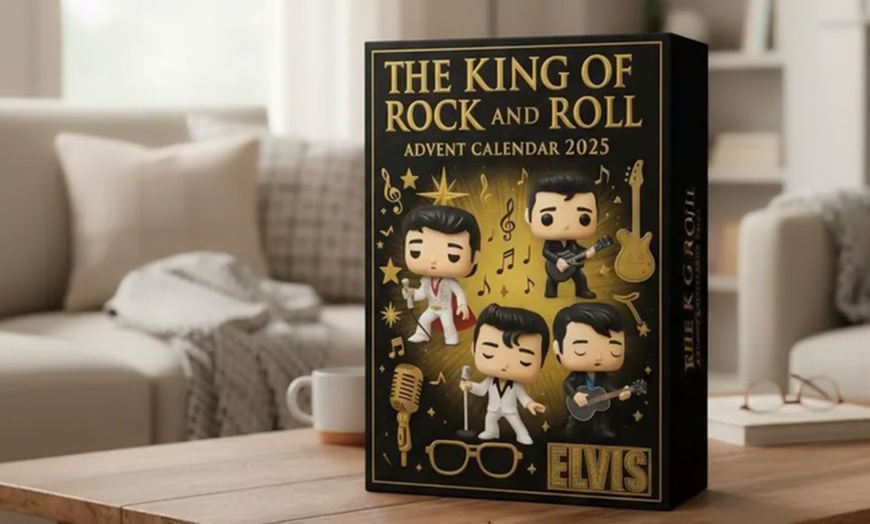 Image 2: Adventskalender 2025 mit Elvis- oder Mayor of Margaritaville-Figuren