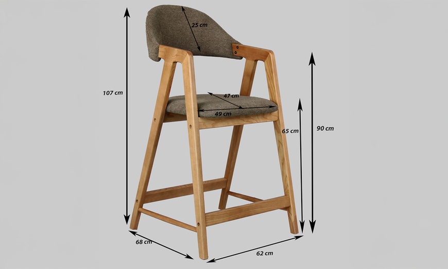 Image 8: Chaises de bar Camilla par DOOSENSE