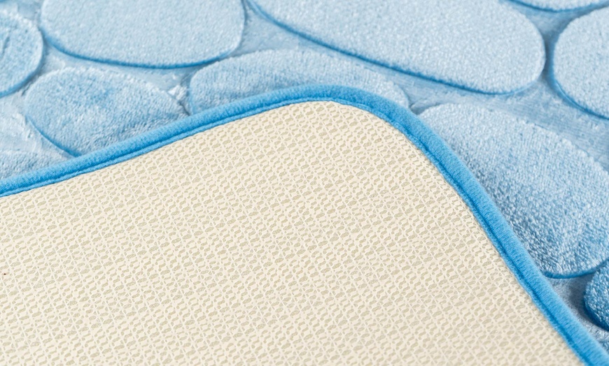 Image 4: 3er-Set Memory-Schaum-Badematten