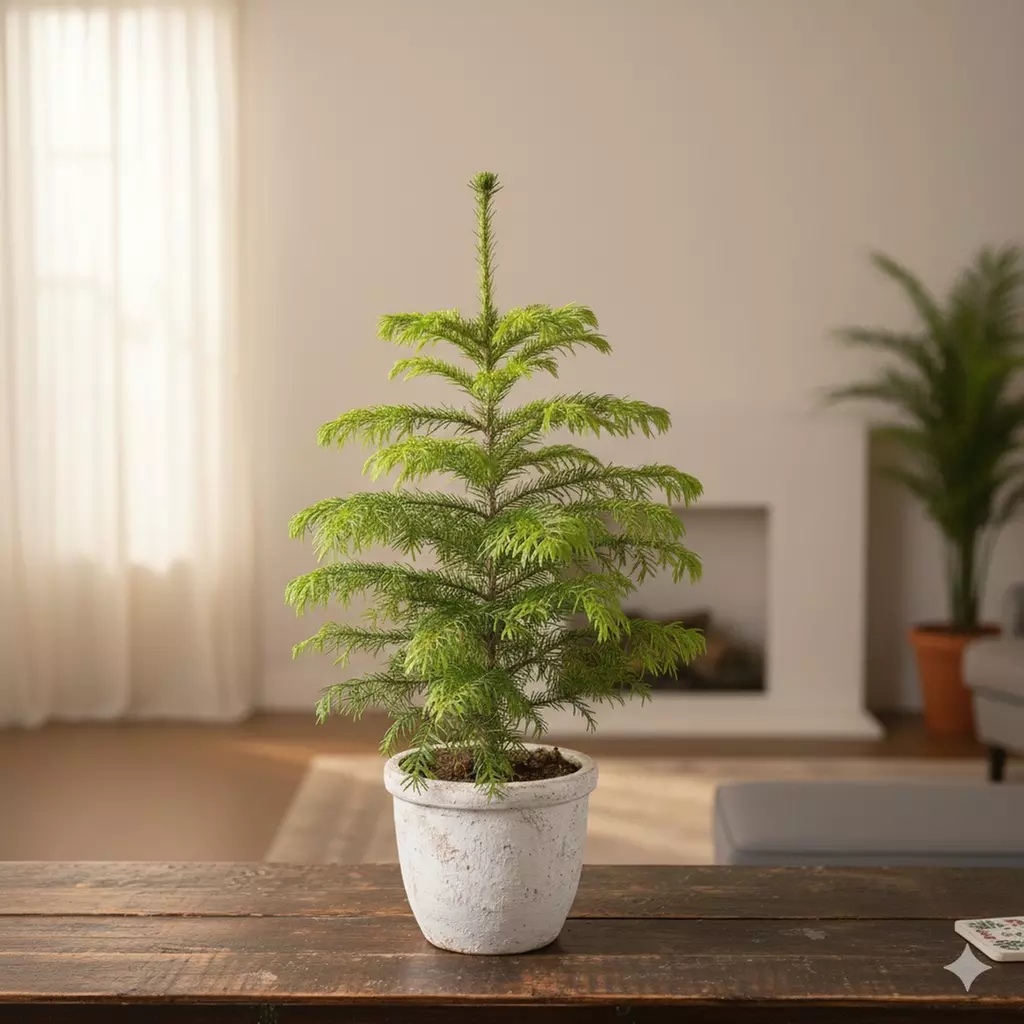 4" or 6" Norfolk Island Pine with Free Shipping - Indoor and Outdoor Christmas Plants (Up to 10%Off) - Second Medium