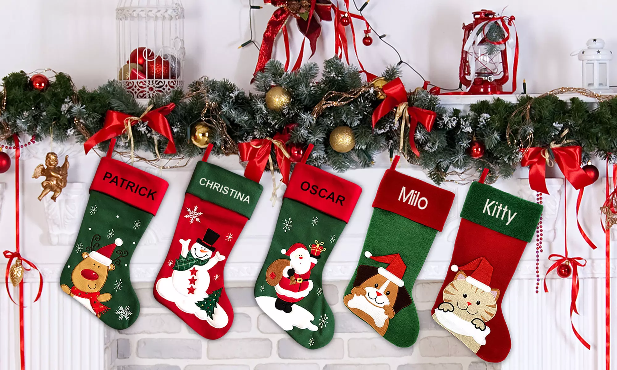 Personalised Pattern Christmas Stocking from Photobook Shop