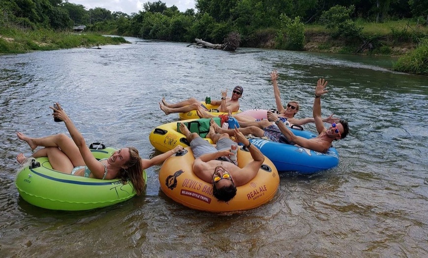 Image 2: Enjoy a Hassle-Free Tubing Adventure w/ Transportation & Cooler Setup 