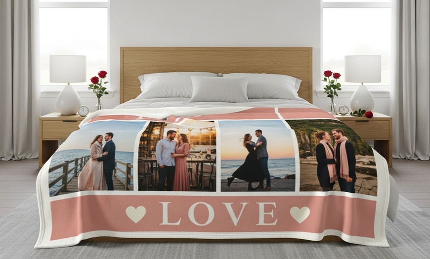 Image 3: XL or Jumbo Customized Photo Blankets – 2 Sizes & 2 Fabrics (Polar Fleece, Cozy Plush), Personalized with Photos & Text by Printerpix