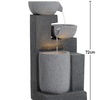 Image 5: Outdoor Multi-Tier Ceramic LED Fountain Water Feature