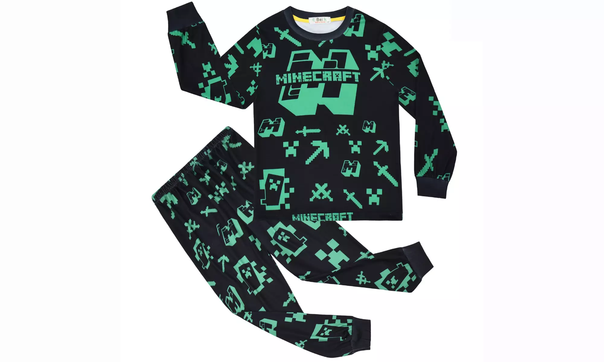 Two-Piece Minecraft Inspired Kids' Pyjamas Set